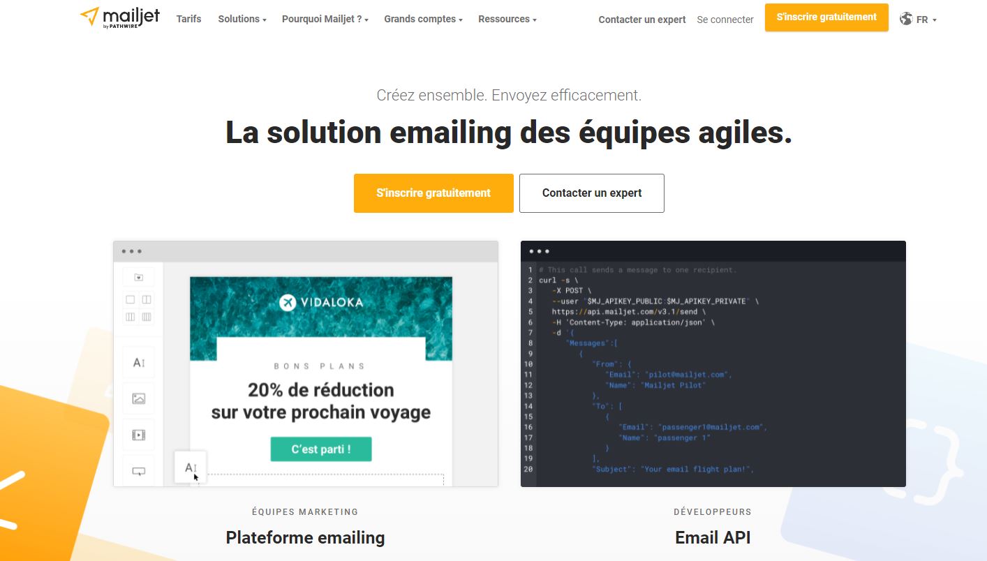 l'alternative mailjet à sendinblue