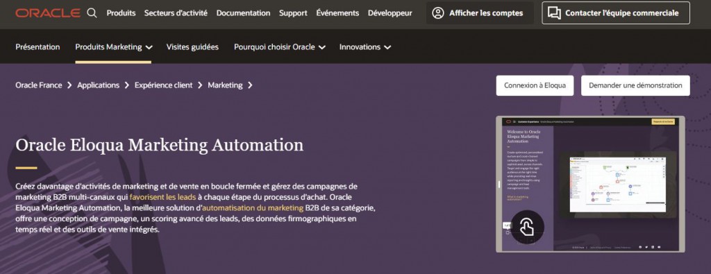 eloqua automation par oracle