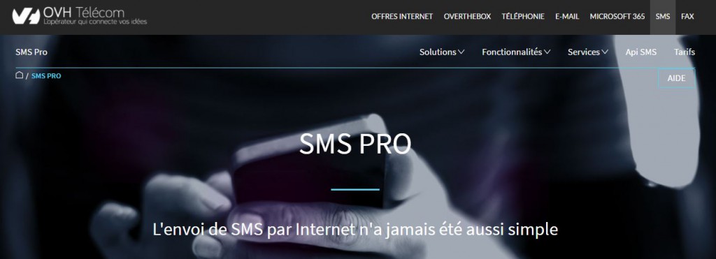 ovh telecom pour les SMS professionnels