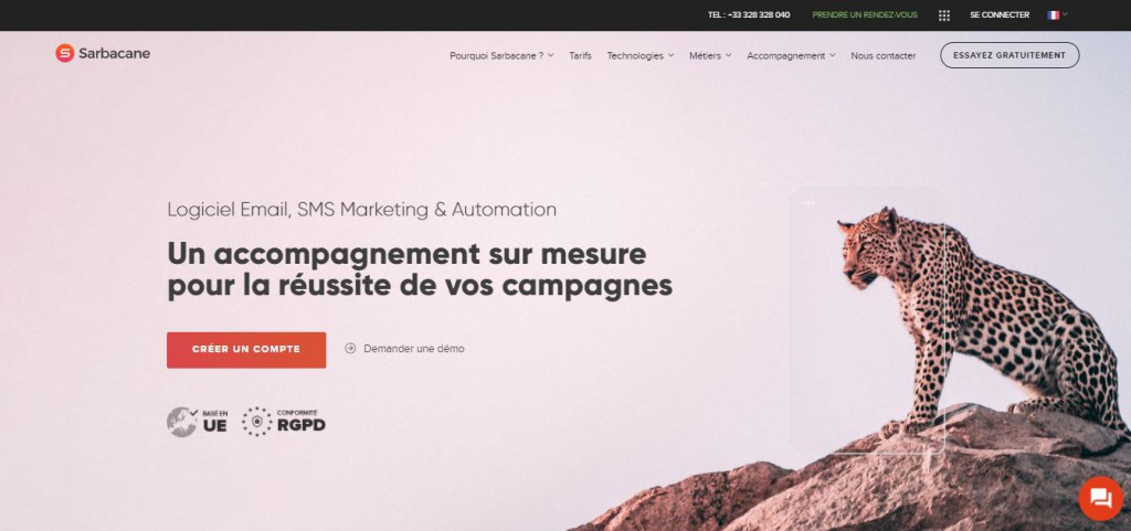 l'outil de marketing direct Sarbacane