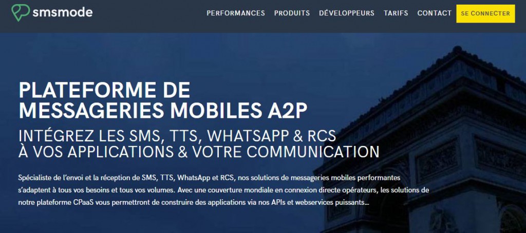 la plateforme SMS Mode