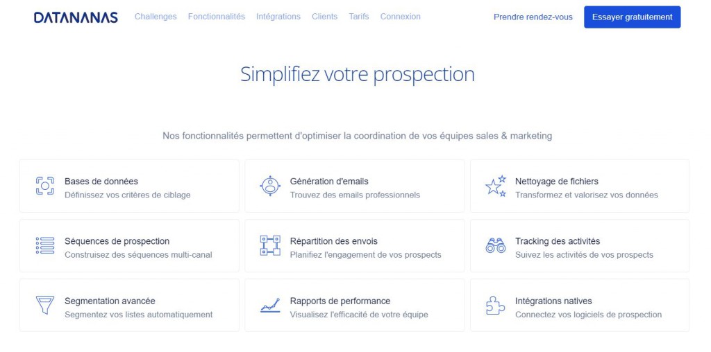 La plateforme emailing gratuite Datananas