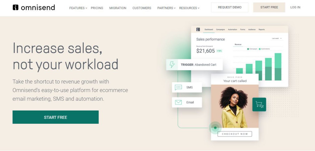 Omnisend pour l'emailing e-commerce